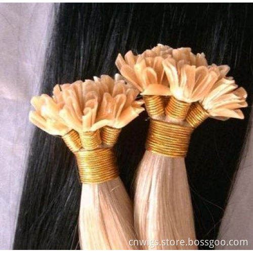 Italian Keratin Prebonded Remy U-tip Human Hair Extension, Various Colors/Waves are Available